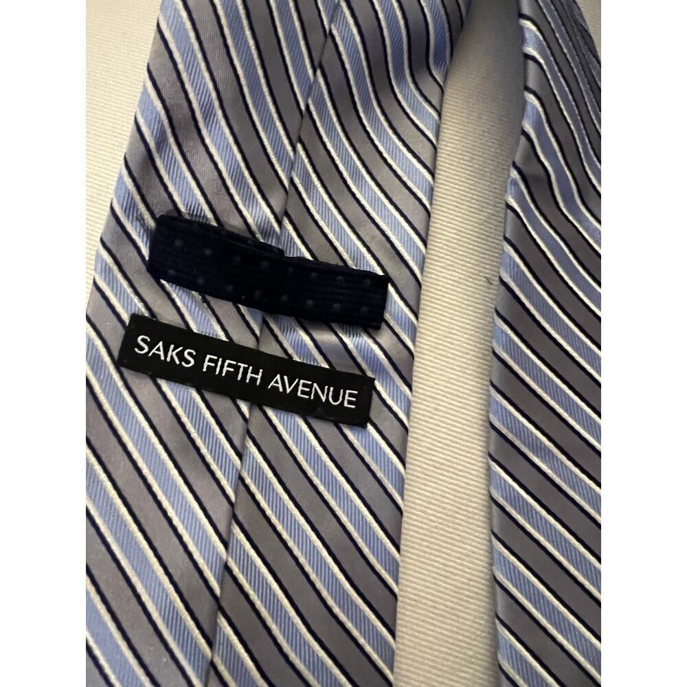 Saks 5th Ave Stripped Tie - Picture 2 of 3
